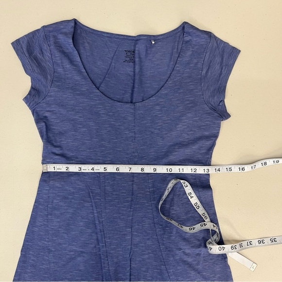 Toad&Co Organic Cotton Blend Blue Dress Size XS - Picture 11 of 11